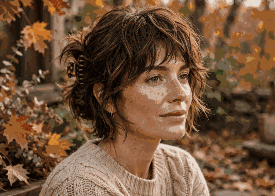 short shag easy fall hairstyle
